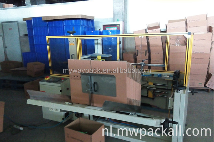 Automatisch drop -type doos Carton Case Packer erector Carton Vormen en afdichtingsmachine Karton Erector Case Oprichting machine